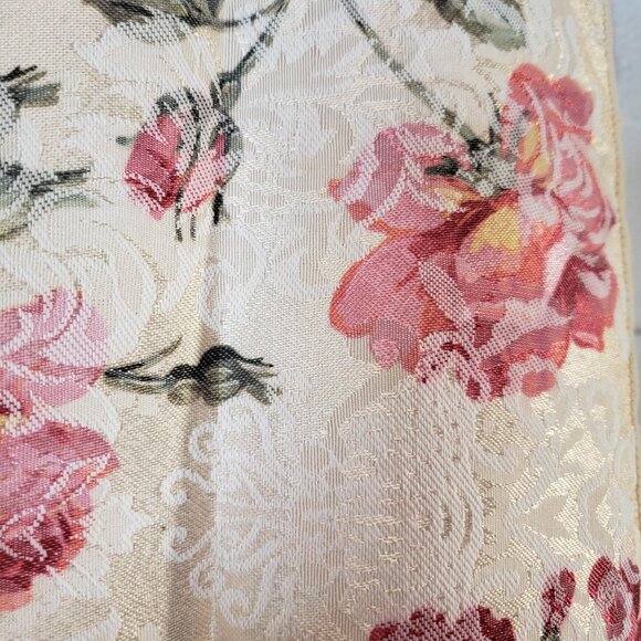 So Pretty Country French Cottage Pink Floral Fabric Napkins Set of 4 19" - Picture 2 of 6